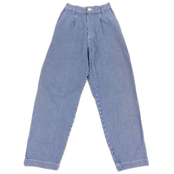 Big Bud Press Pants - NEW Big Bud Press Denim Trouser Jeans Railroad Stripe High Rise Workwear 90s Y2k